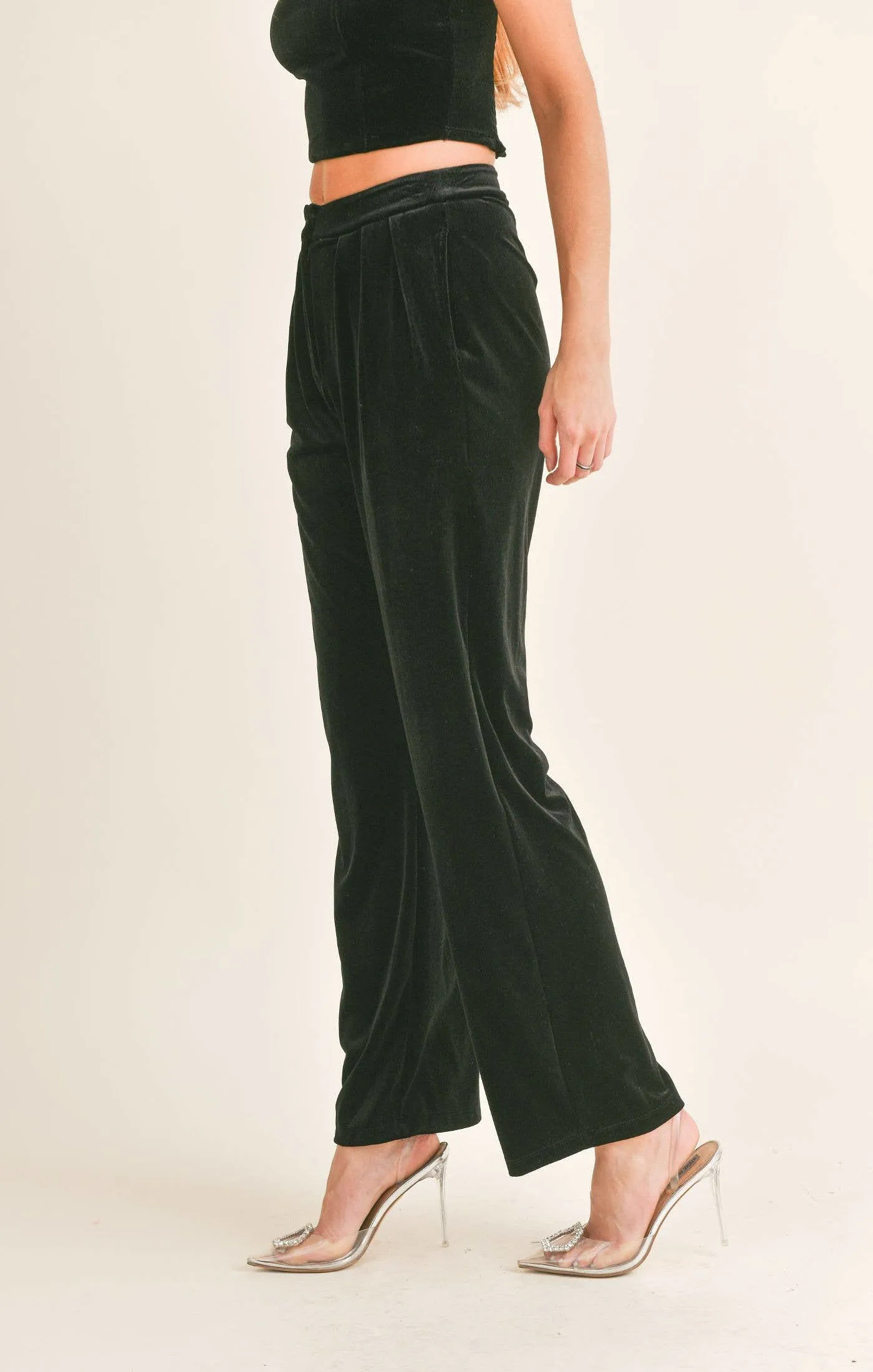 Onyx Velvet Pants