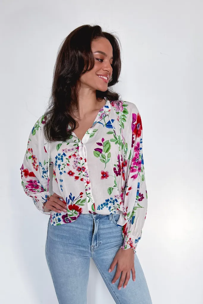 Petal Pusher Floral Blouse