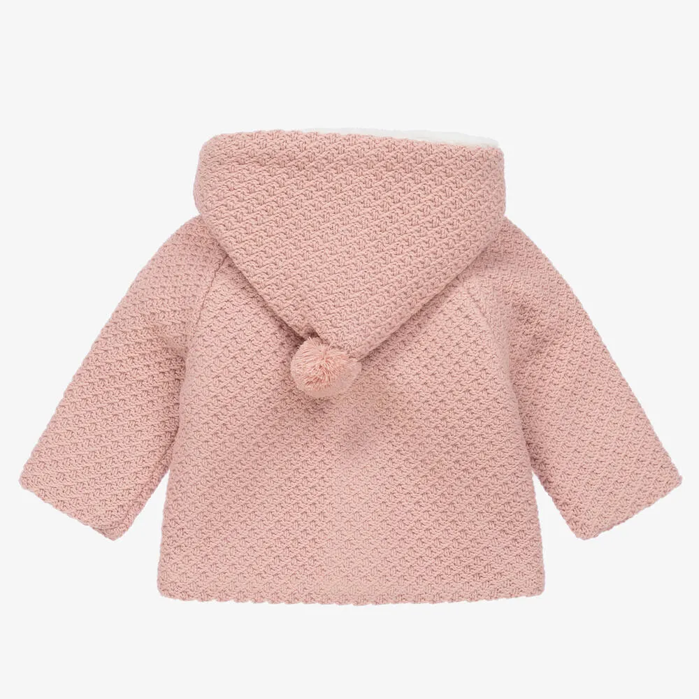 Pink Knitted Pram Coat 