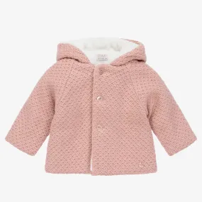 Pink Knitted Pram Coat 