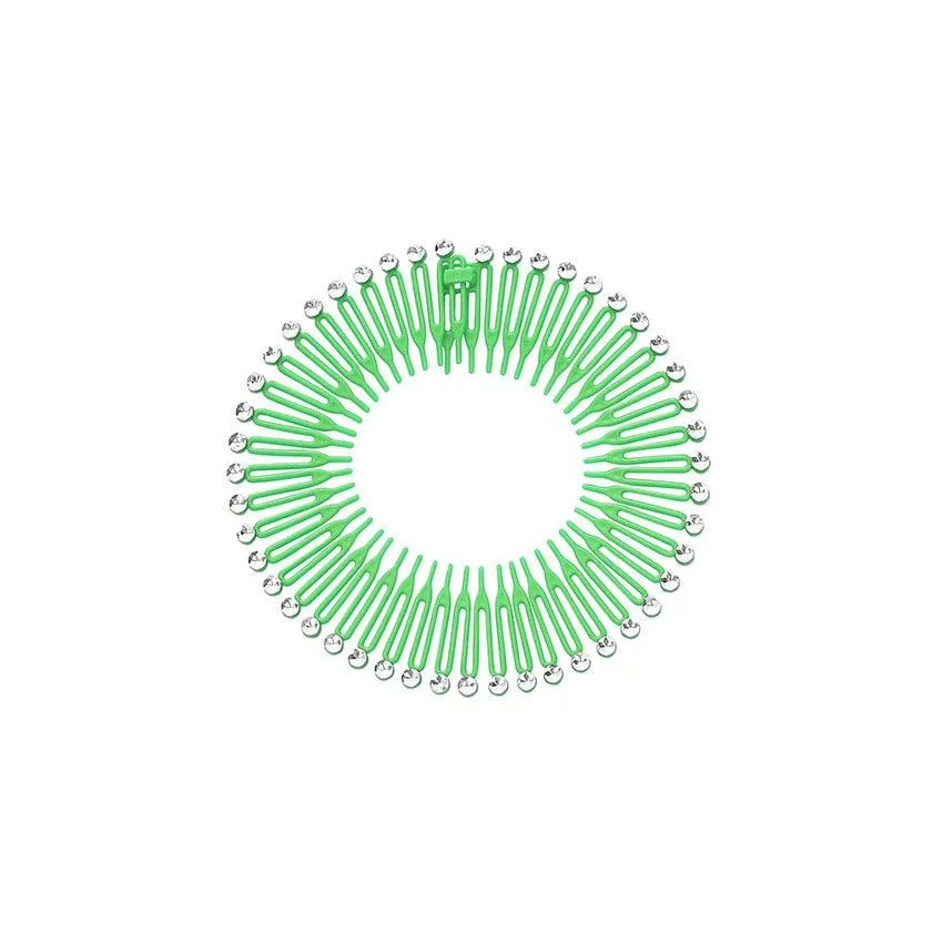 Plastic Full Circle Stretch Flexible Comb Teeth Headband Hair Hoop