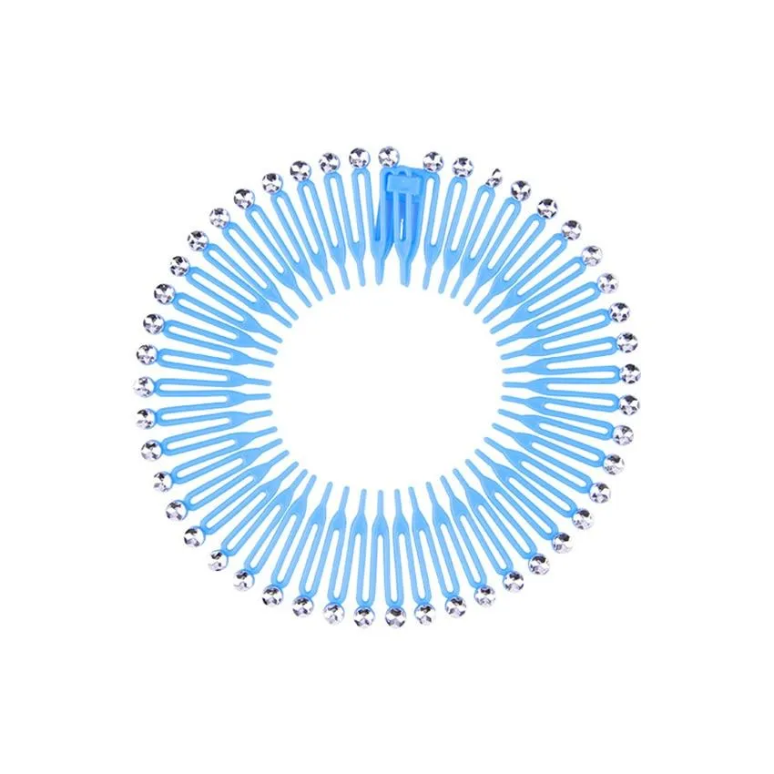 Plastic Full Circle Stretch Flexible Comb Teeth Headband Hair Hoop