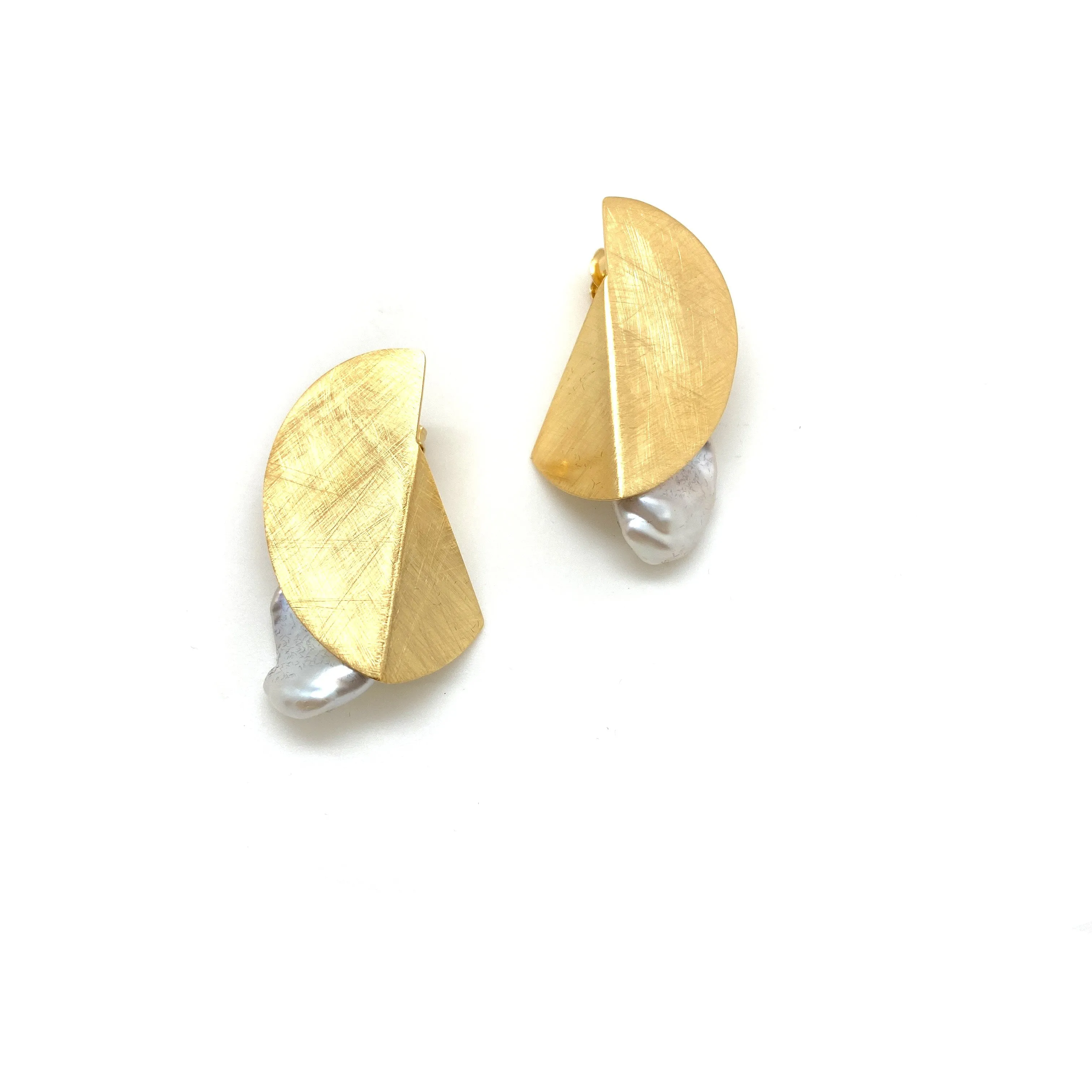 Return to the Fold Pearl Earrings