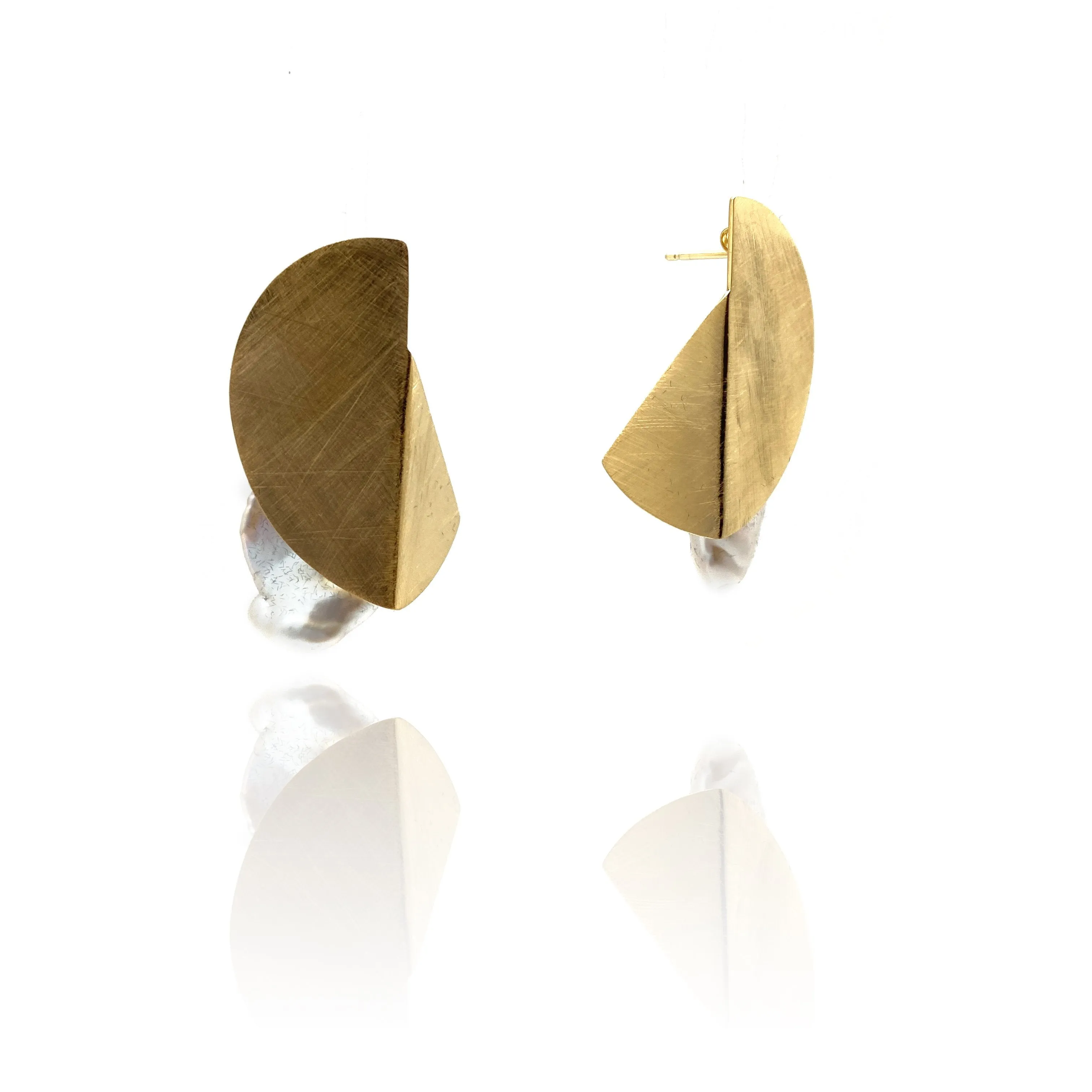 Return to the Fold Pearl Earrings