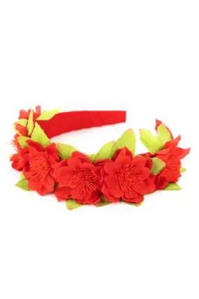 Scarlet Flower Headband