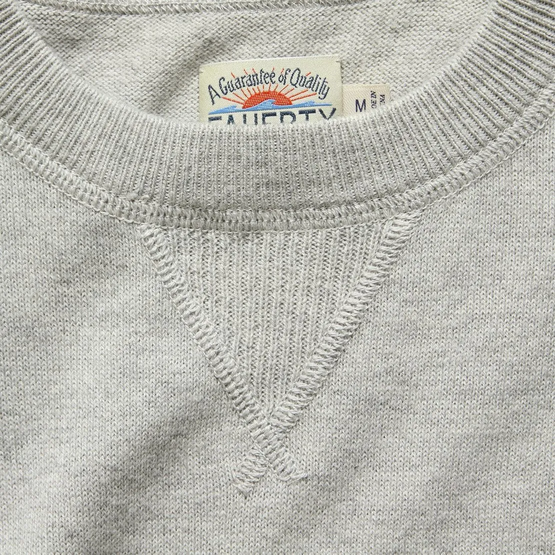 Sconset Crew Sweater - Light Grey Heather