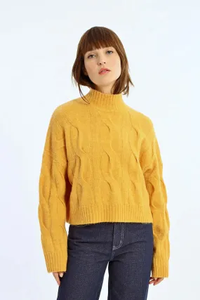 Soft Knit Cable Sweater