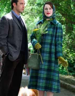 The Marvelous Mrs. Maisel S04 Rachel Brosnahan Plaid Coat | Ujackets