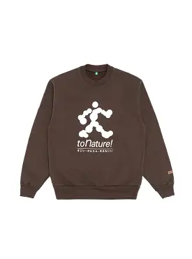 To Nature! Sweatshirt Chocolate Brown