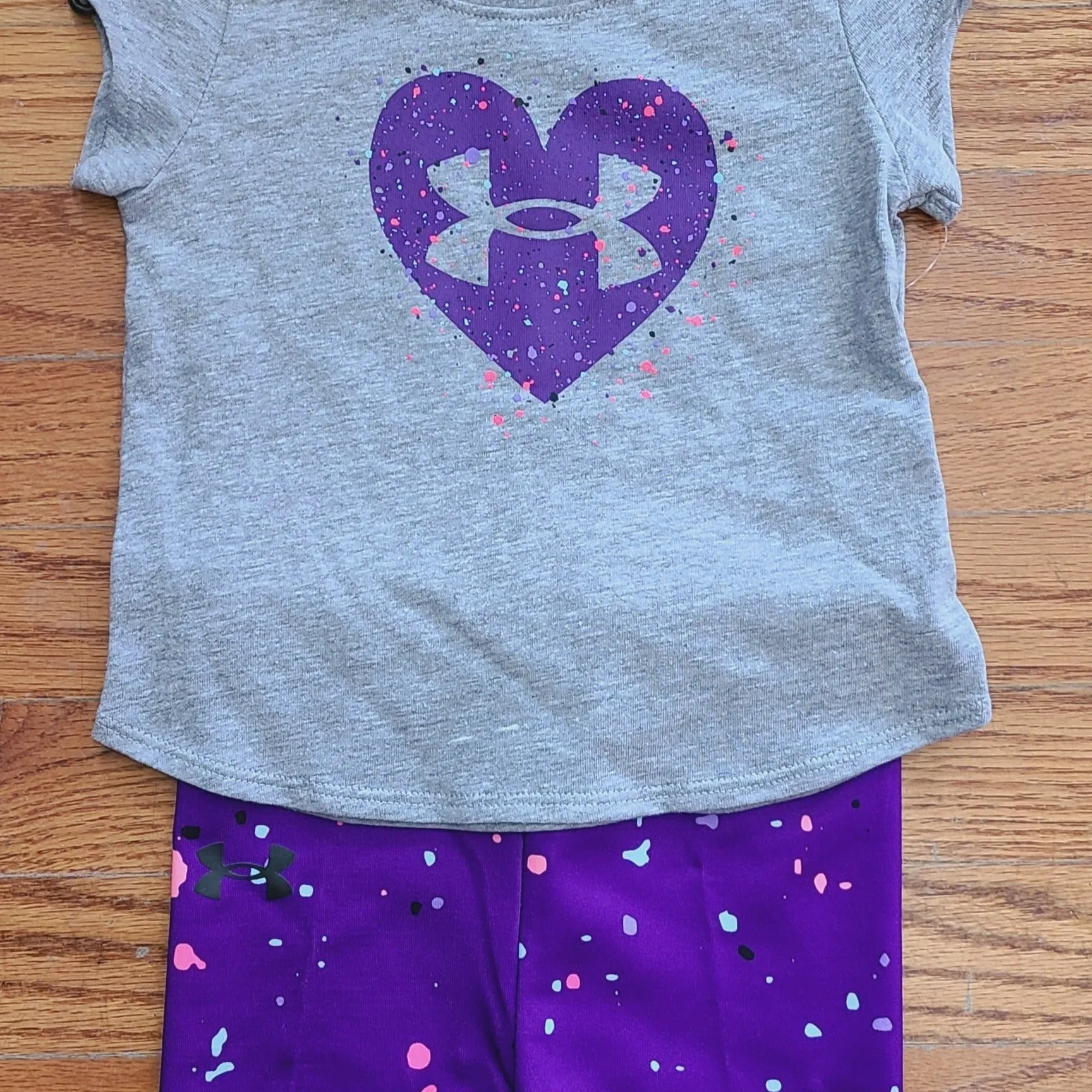 UA Splash Heart Bike Short Set