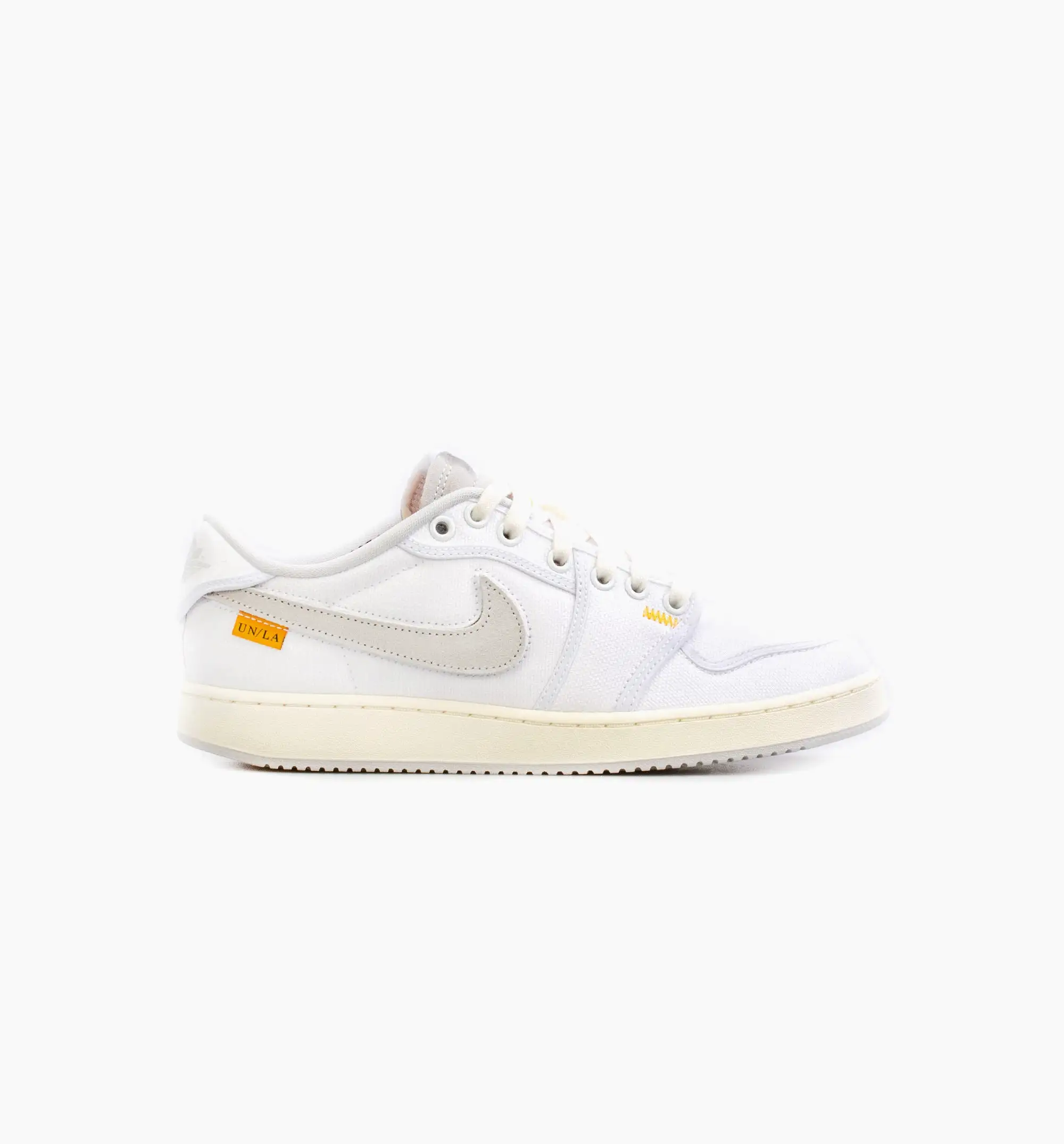 Union LA x AJKO 1 Low White Mens Lifestyle Shoe - White/Grey Limit One Per Customer