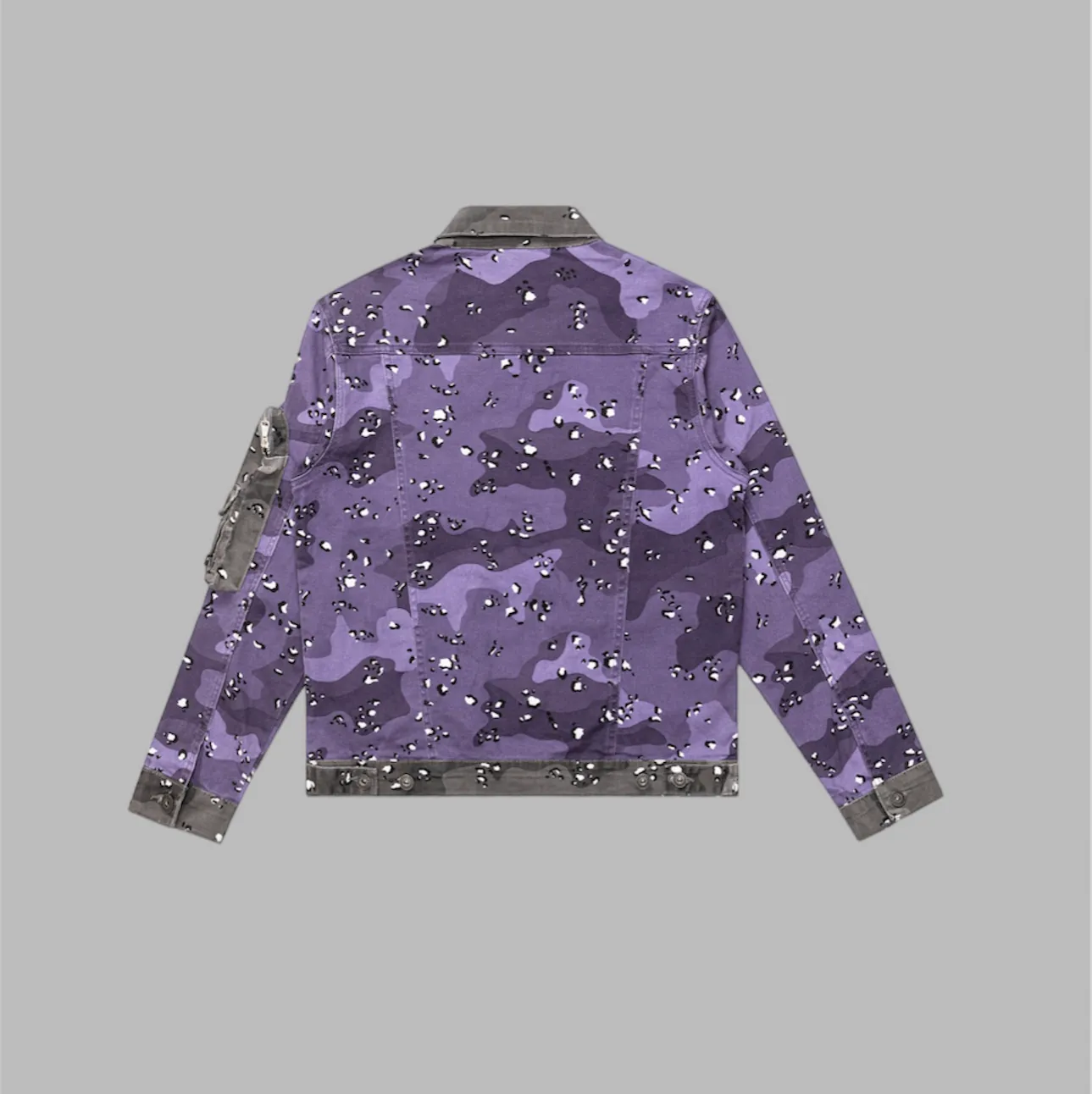 Valabasas Captain Denim Jacket Purple Gray