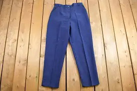 Vintage 1970s Pleated Trousers Size 29 x 27.5 / 70s Pants / Union Made in USA / True Vintage / 70s Slacks / Polyester Trousers