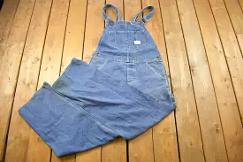 Vintage 1970s Sears Union Made Blue Denim Jean Overalls Size 36 x 29 / True Vintage Overalls / Streetwear / Rare Vintage Workwea