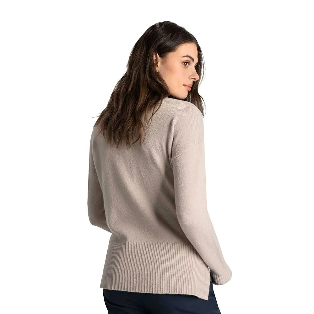 Women's Camille Crew Neck Sweater - Abalone Heather