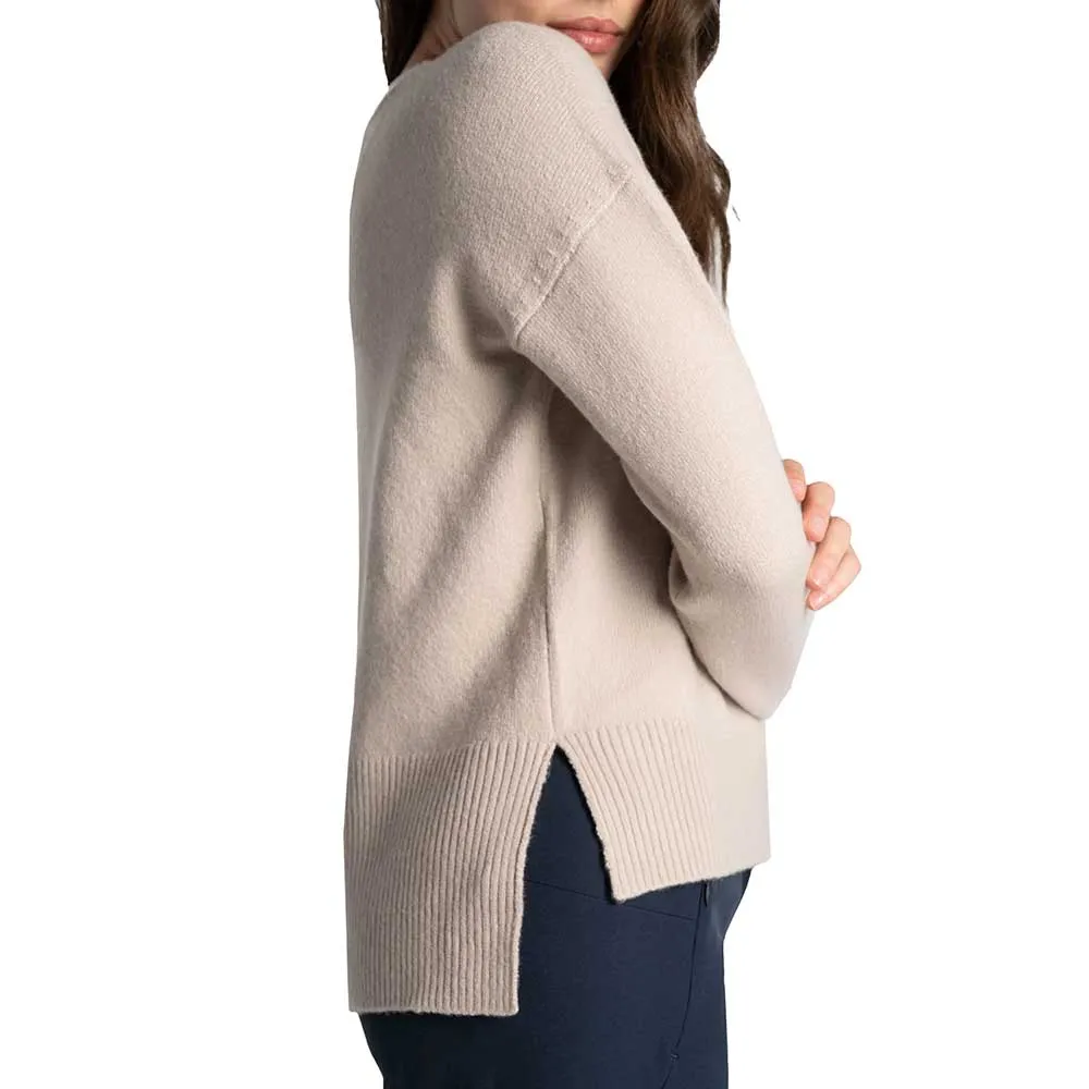 Women's Camille Crew Neck Sweater - Abalone Heather